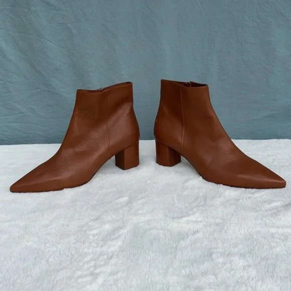 L'Agence EUC Women Jeannie II Pointed Toe Brown Leather boots size EU 42 - Picture 5 of 9